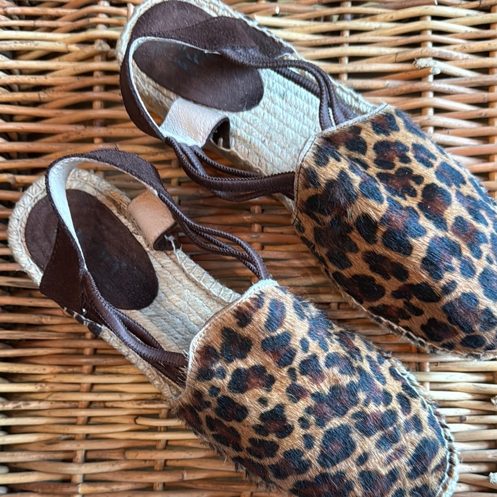 Leopard Print Women's Espadrilles.